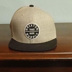 Brixton Tan and Black Snapback Hat